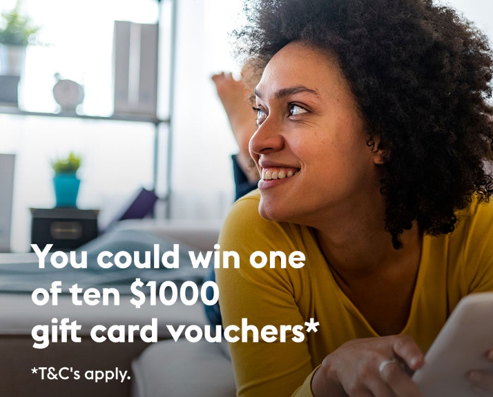 You could win one of ten $1,000 gift card vouchers